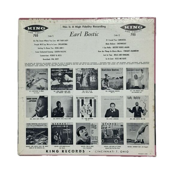 Earl Bostic Vinyl Record - Pink and Black - Picture 2 of 2